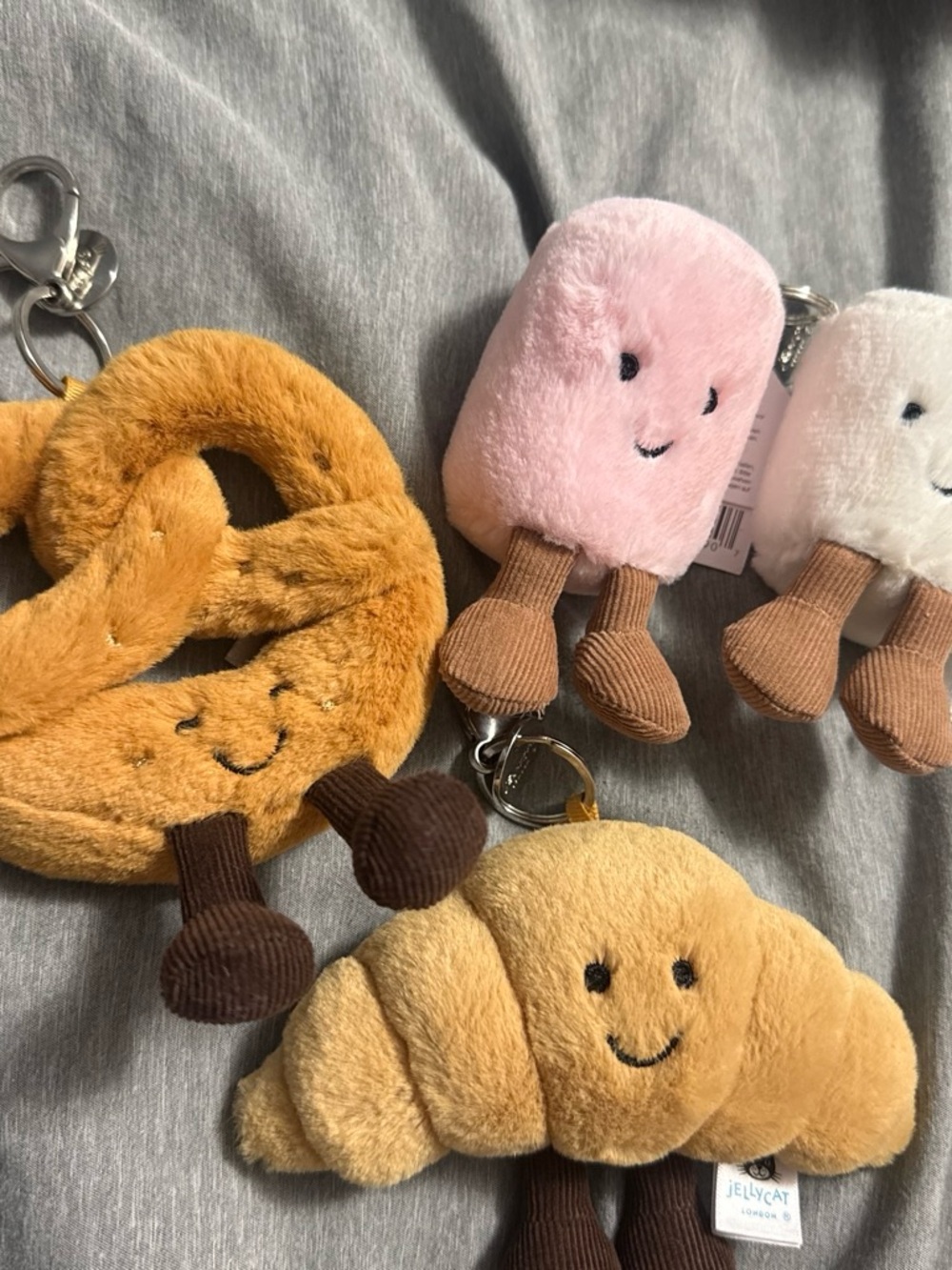 Jellycat Bag Charm Keychain Bundle